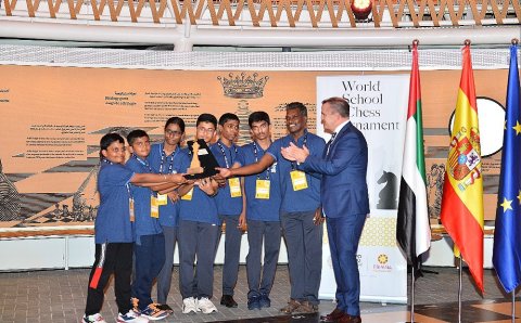 El equipo de India Velammal Nexus se proclama campeón del Torneo Escolar de Ajedrez - España Expo Dubai 2020